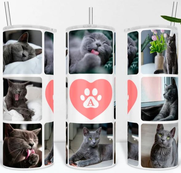 Life is Better with Cats Custom Photo Tumbler - Add Your Own Photos! –  Hoosier Handiworks