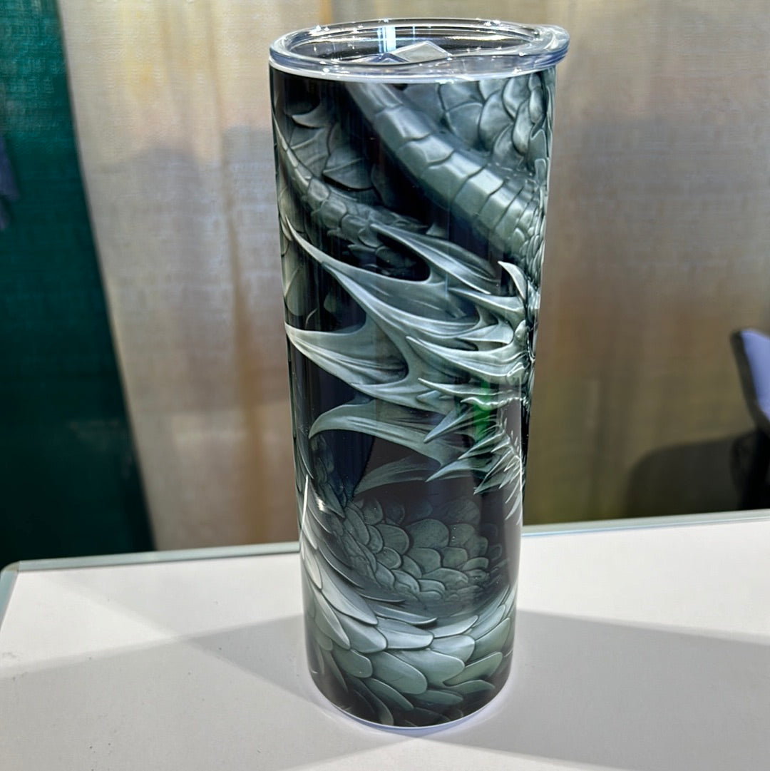 Silver Dragon 20 oz Stainless Steel Tumbler