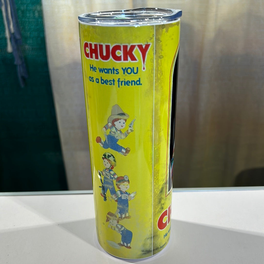 Chucky in Box Horror 20 oz Stainless Steel Tumbler