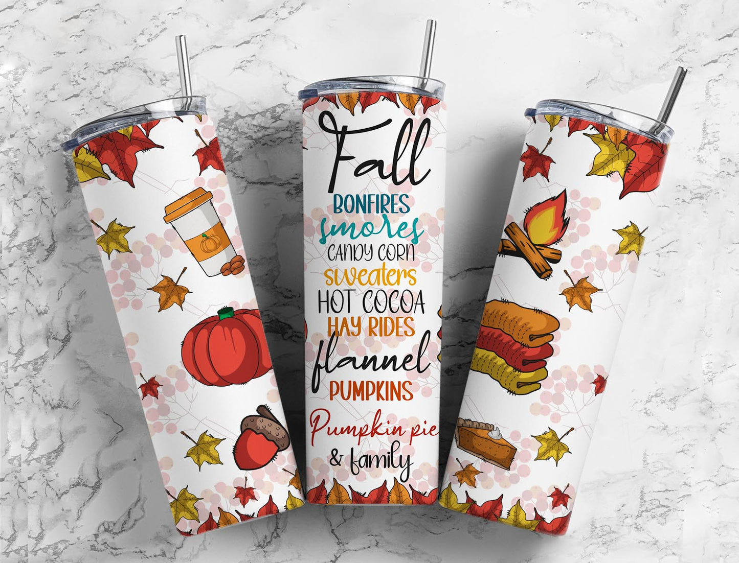 Autumn (Fall) 20 oz Stainless Steel Tumbler