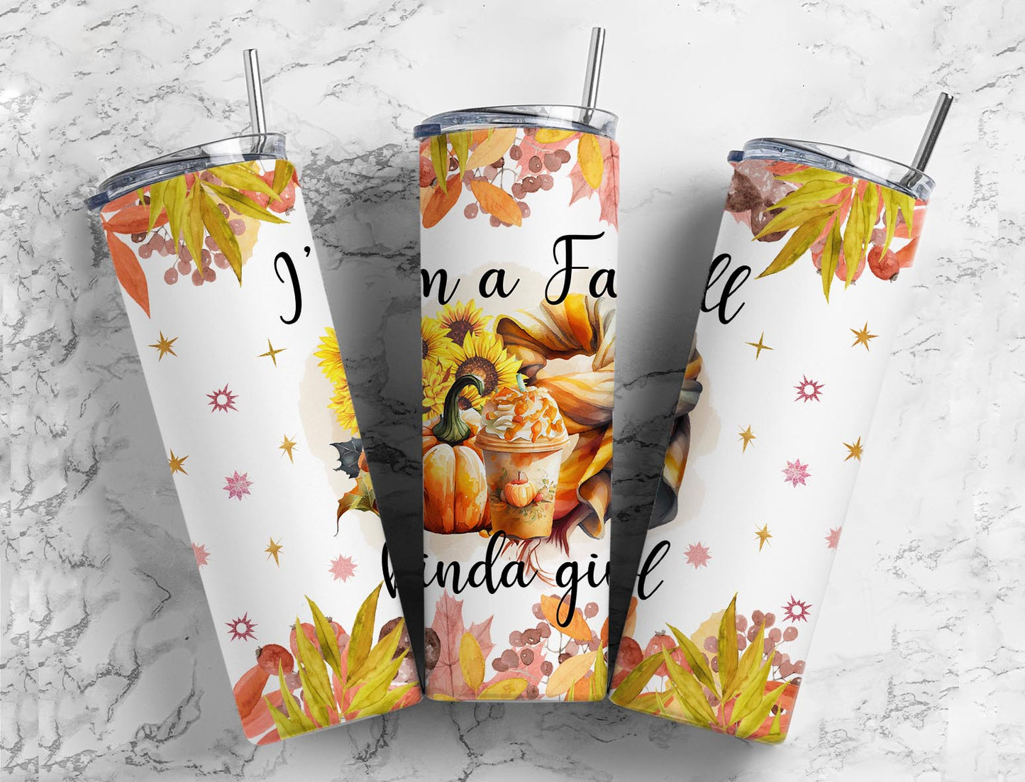 I'm a Fall Kinda Girl 20 oz Stainless Steel Tumbler