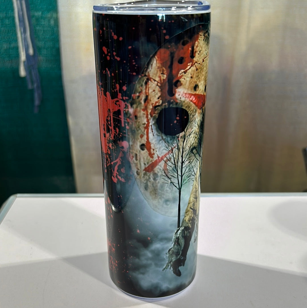 Jason Horror Movie 20 oz Stainless Steel Tumbler