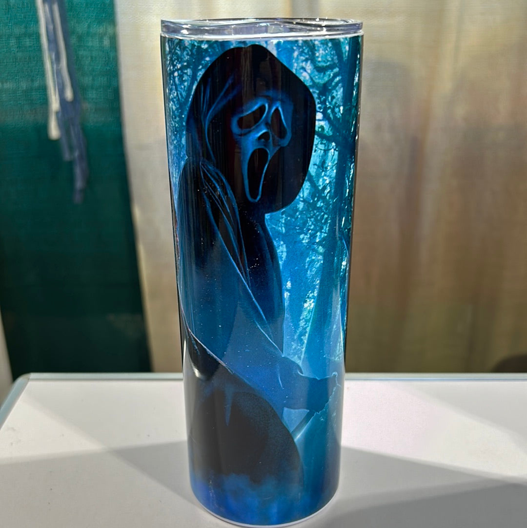 Blue Michael, Scream and Jason Horror 20 oz Stainless Steel Tumbler