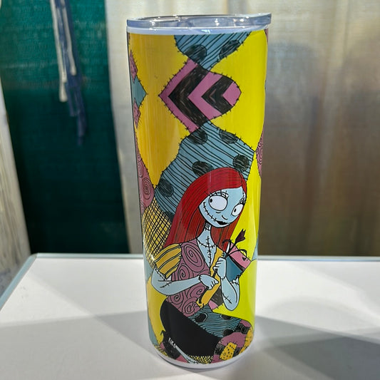 Jack and Sally Divided 20 oz Stainless Steel Tumbler