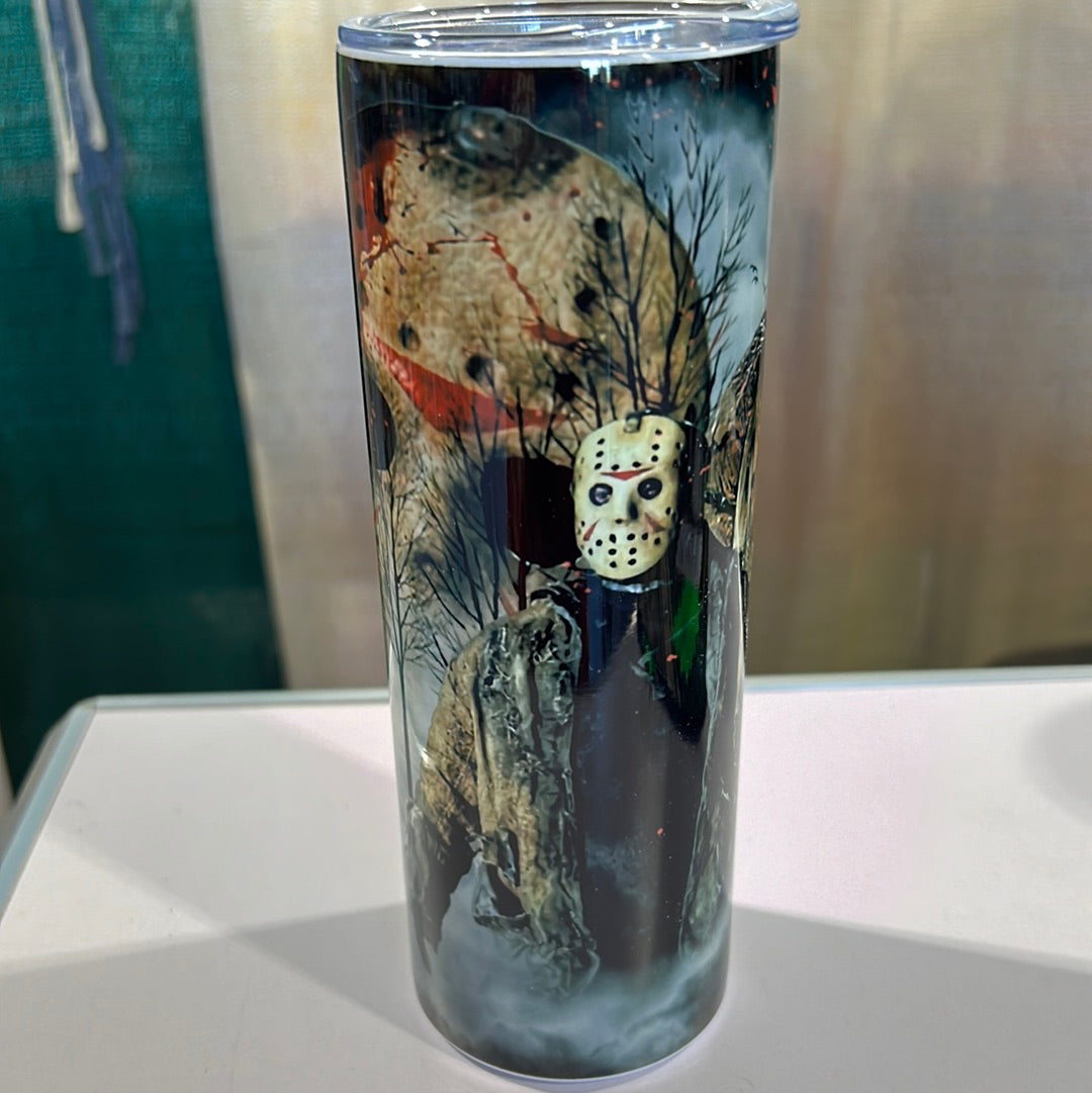 Jason Horror Movie 20 oz Stainless Steel Tumbler