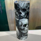 Monochrome Skull 20 oz Stainless Steel Tumbler