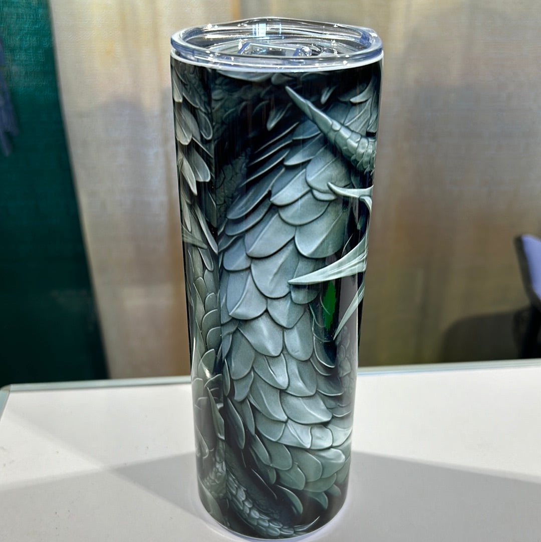 Silver Dragon 20 oz Stainless Steel Tumbler