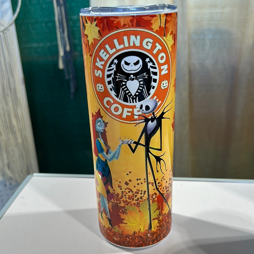 Jack and Sally Coffee 20 oz Stainless Steel Tumbler