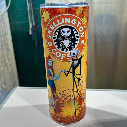 Jack and Sally Coffee 20 oz Stainless Steel Tumbler