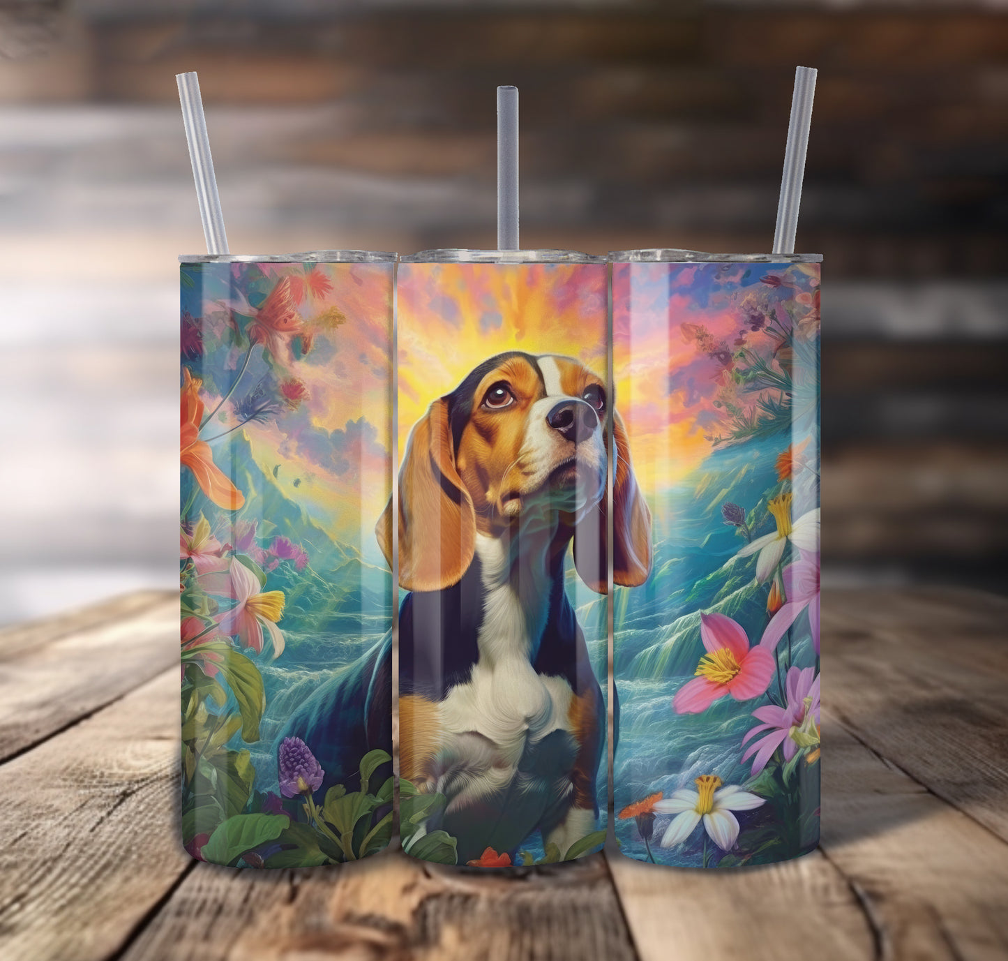 Beagle Dog 20 oz Stainless Steel Tumbler