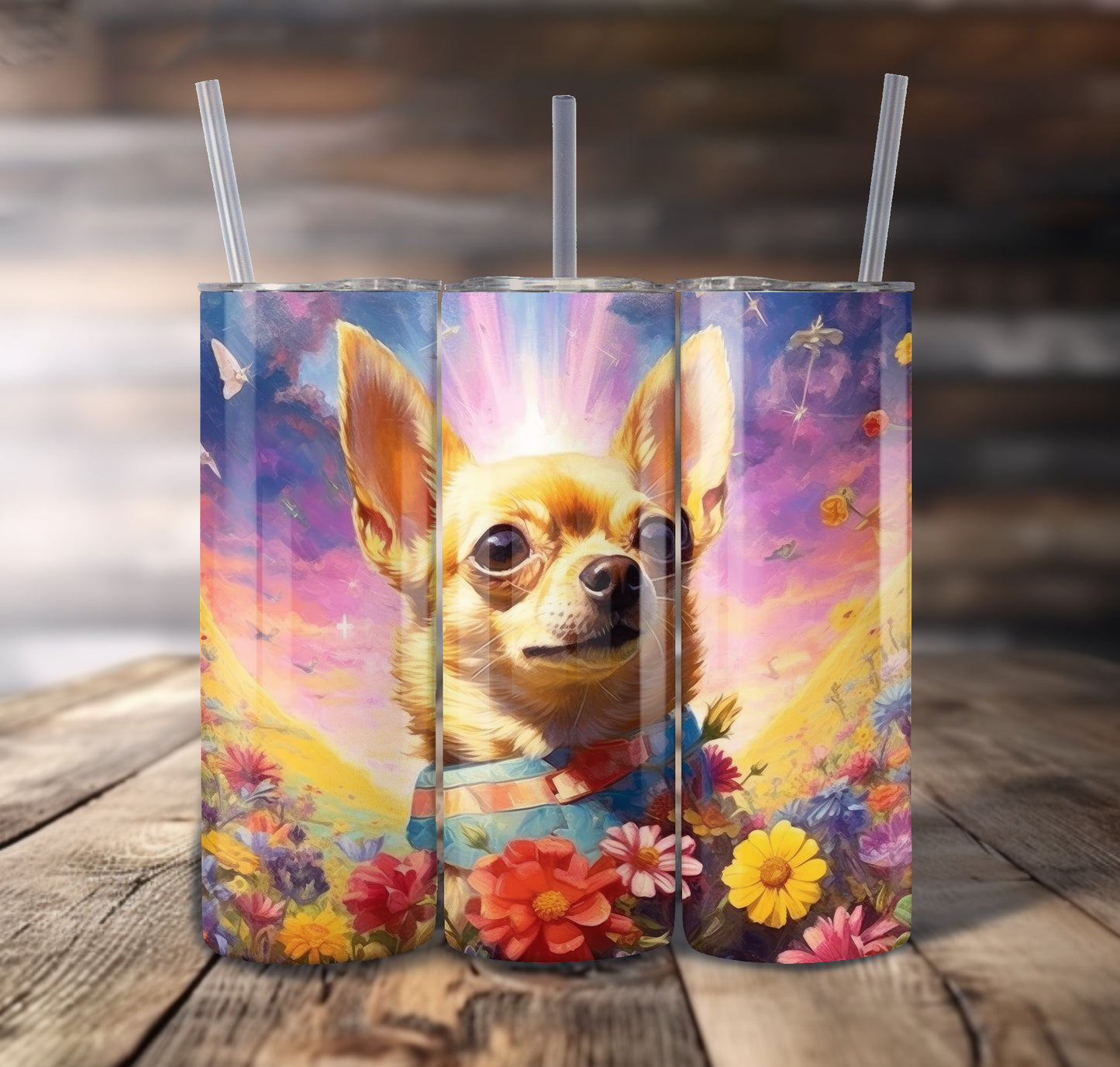 Chihuahua Dog 20 oz Stainless Steel Tumbler