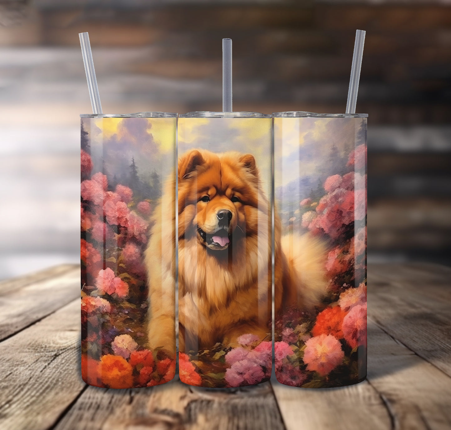 Chow Chow Dog 20 oz Stainless Steel Tumbler