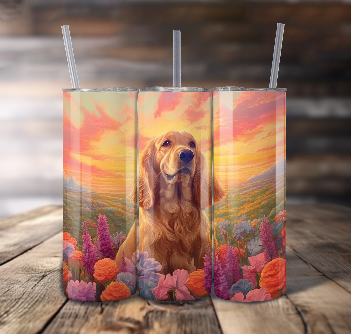 Cocker Spaniel Dog 20 oz Stainless Steel Tumbler