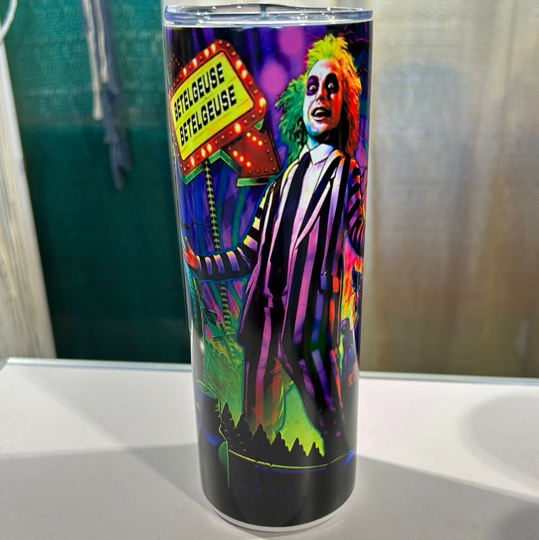 Beetle Neon Horror Movie 20 oz Stainless Steel Tumbler