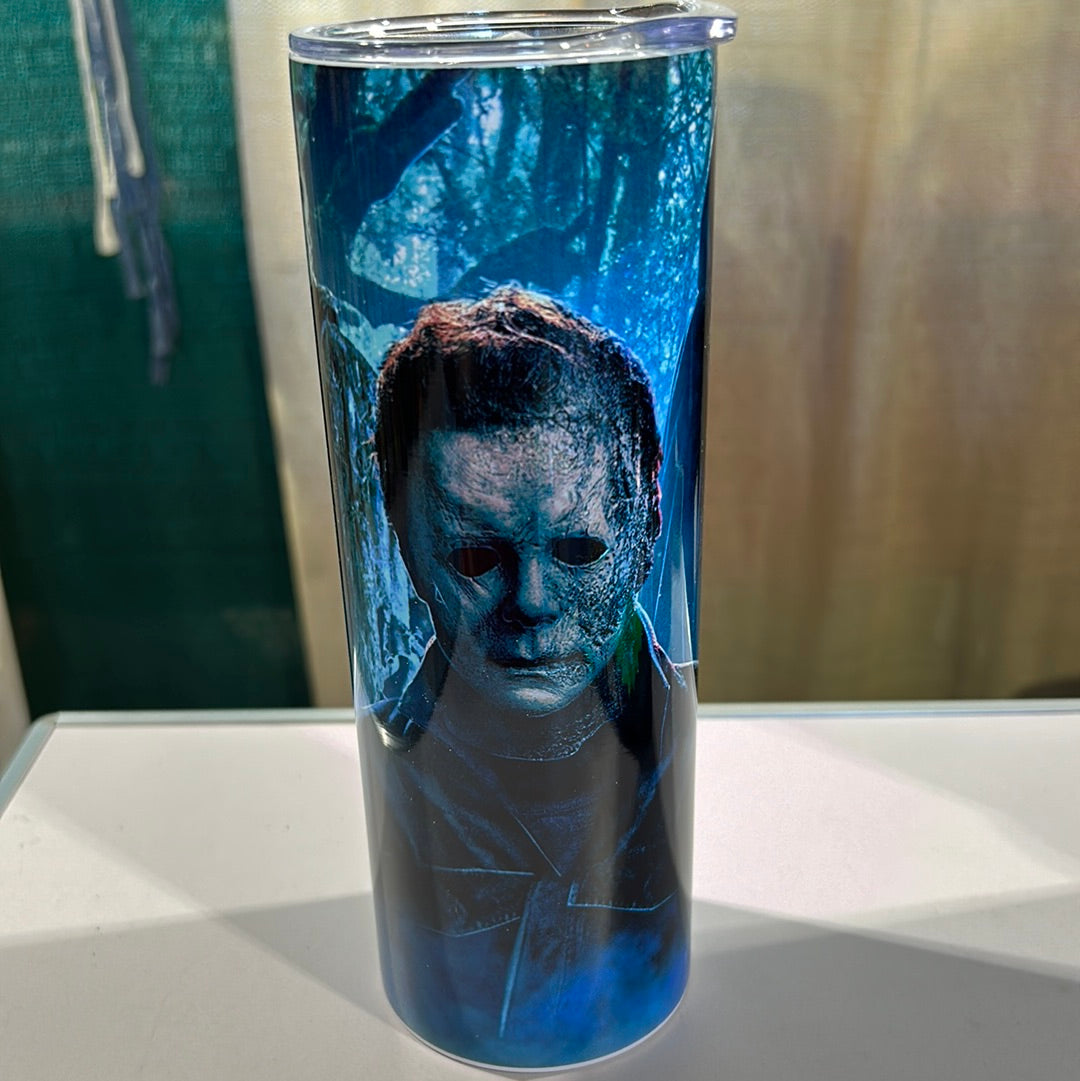 Blue Michael, Scream and Jason Horror 20 oz Stainless Steel Tumbler