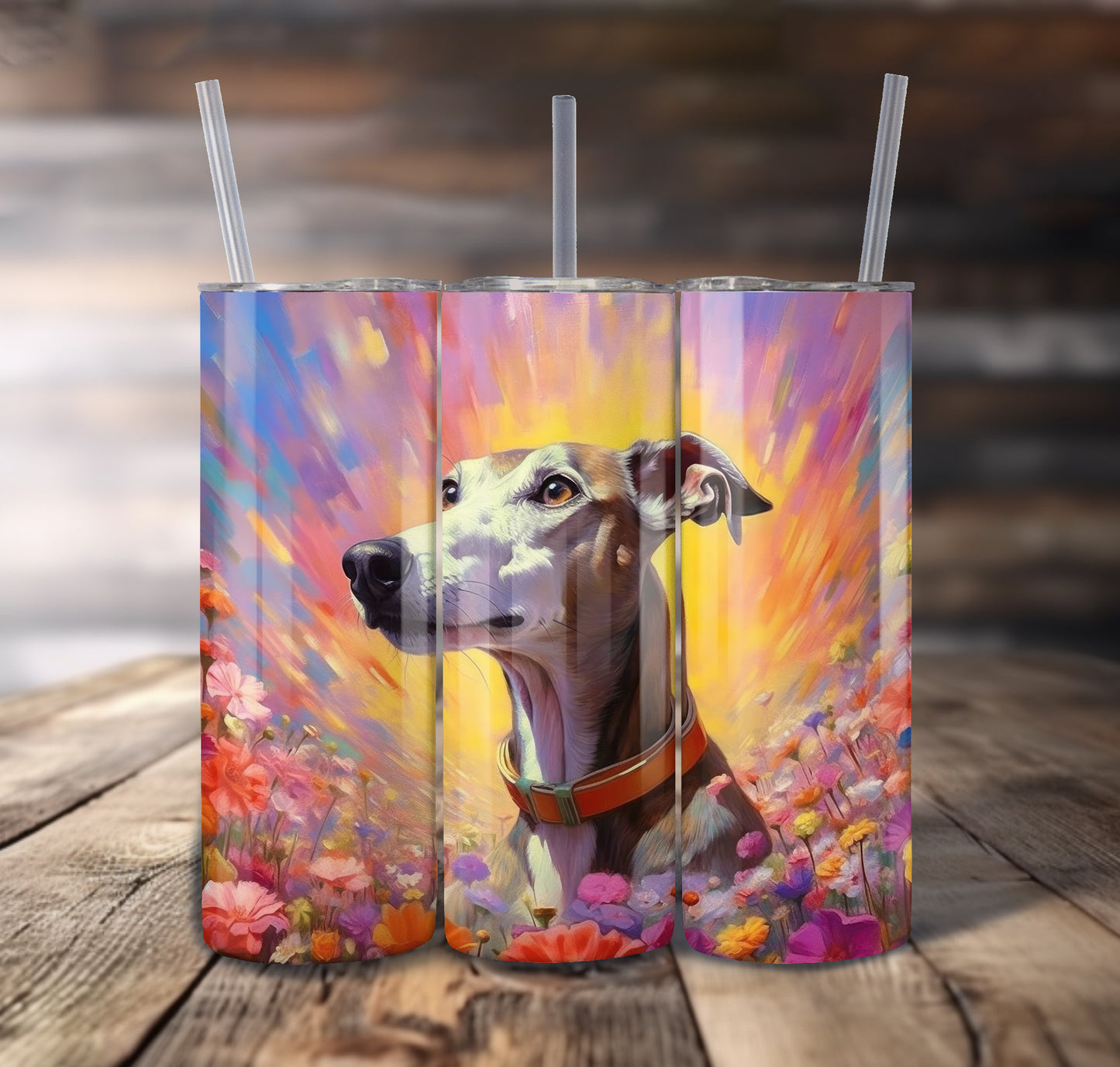 Greyhound Dog 20 oz Stainless Steel Tumbler