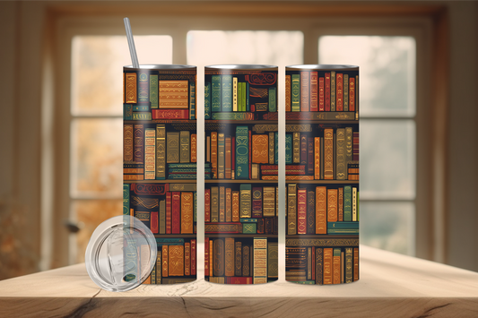 Library Books 20 oz Stainless Steel Tumbler