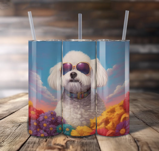 Maltese Dog 20 oz Stainless Steel Tumbler