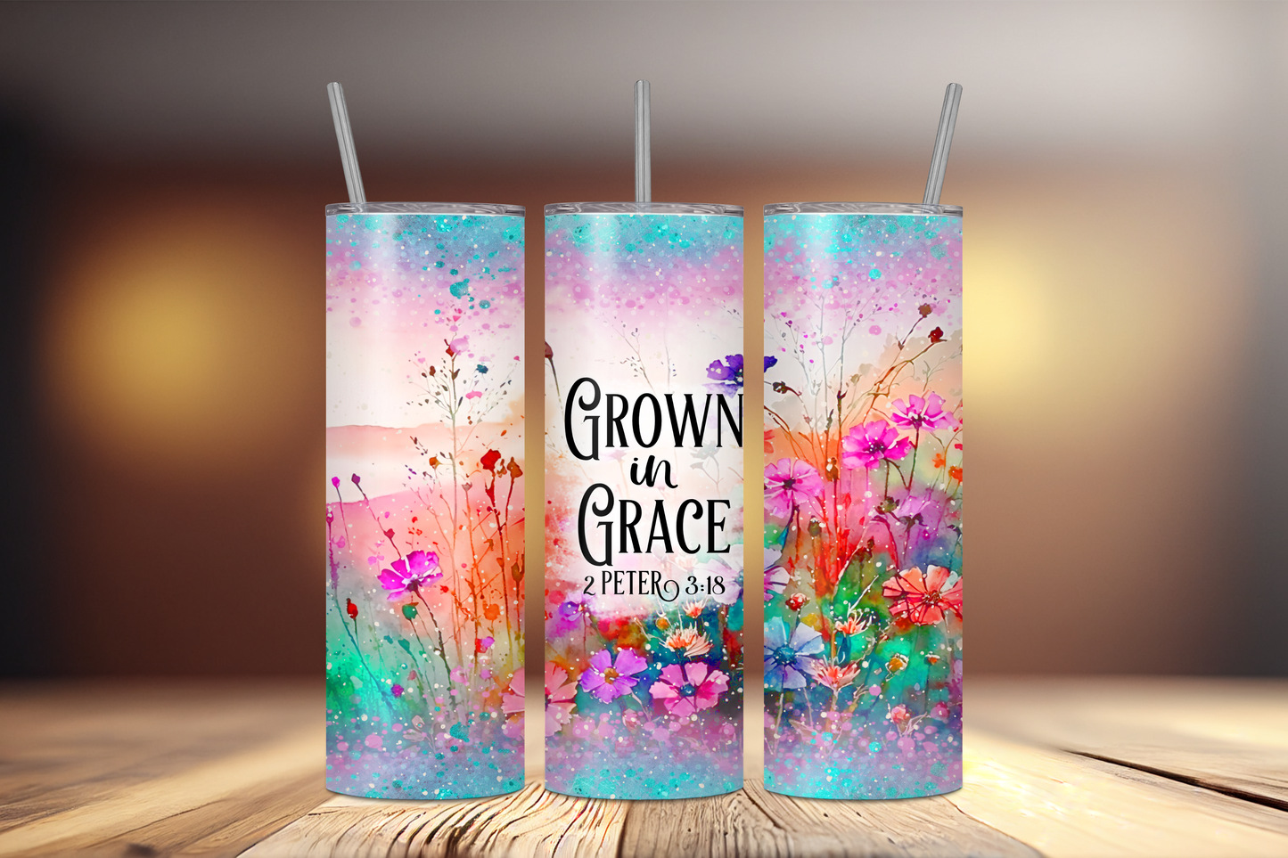 Grown in Grace Christian 20 oz Stainless Steel Tumbler