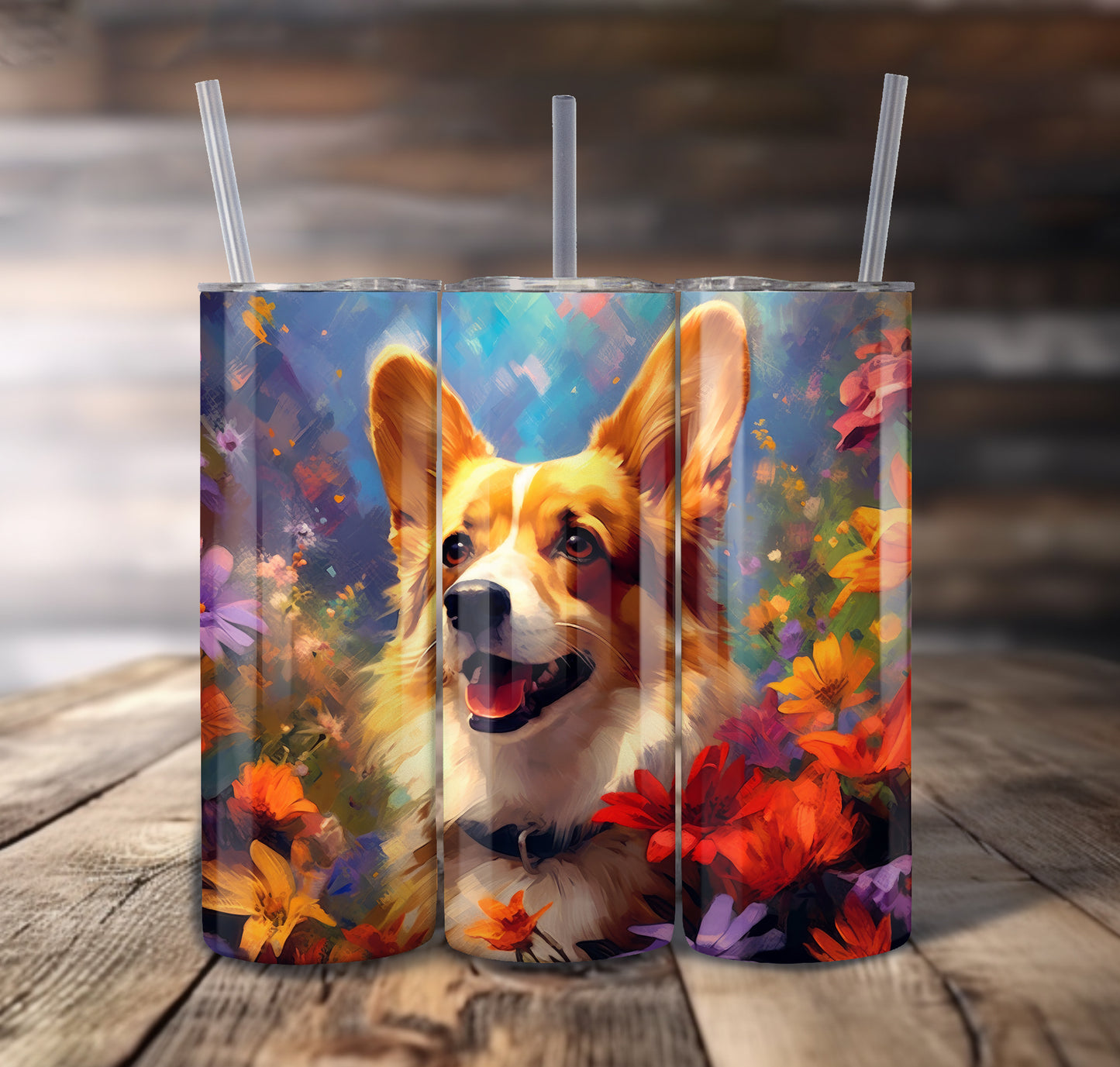 Pembroke Welsh Corgi Dog 20 oz Stainless Steel Tumbler