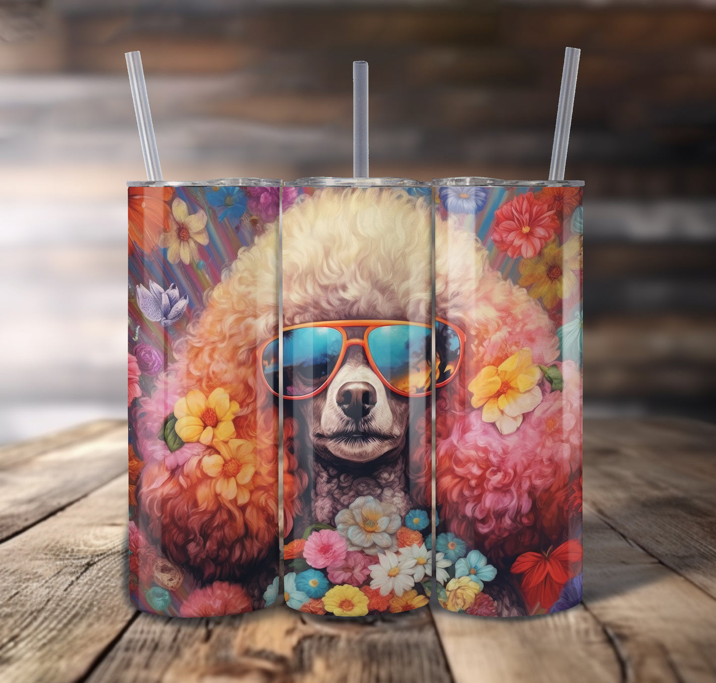 Poodle Dog 20 oz Stainless Steel Tumbler