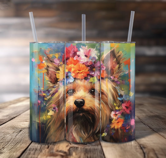 Yorkshire Terrier (Yorkie) Dog 20 oz Stainless Steel Tumbler